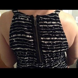 Vans black and white tank top lg kids / sm junior